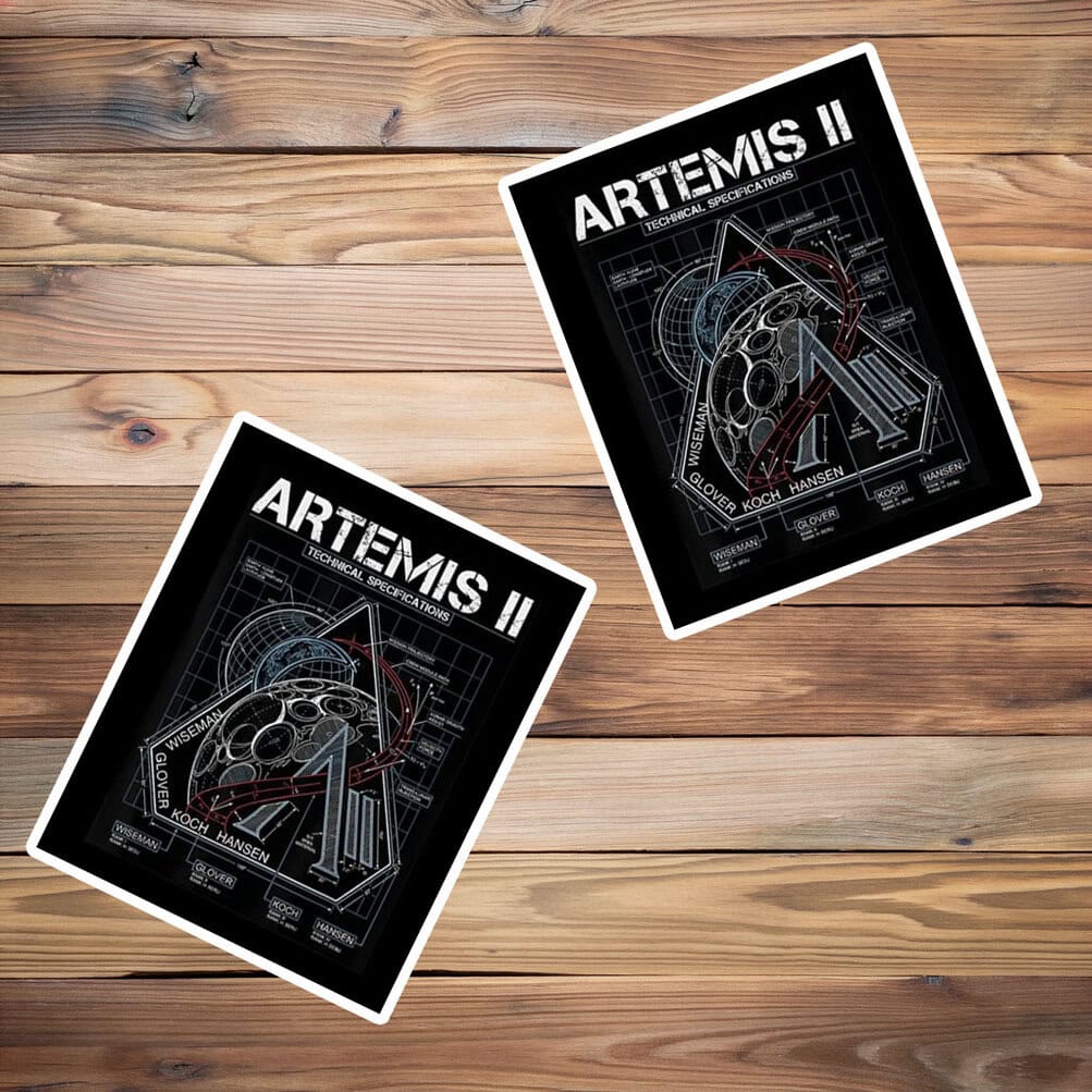 Artemisページ Artemis II Technical Specification Sticker